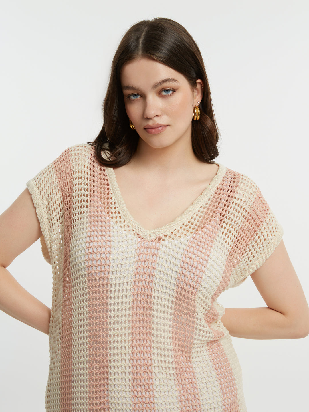 Gehaakte Maxi Jurk Met Franjes