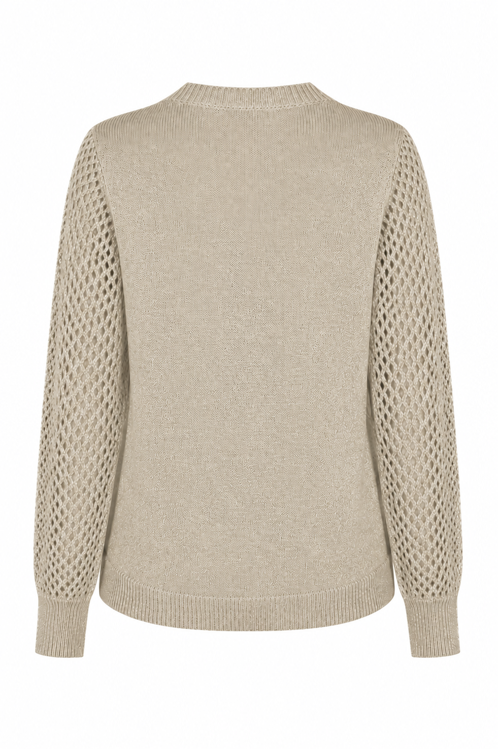 Zandkleurige Trui Met Lurex
