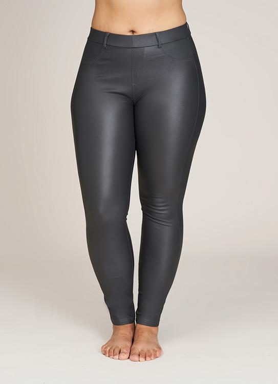 Zwarte Coated Broek
