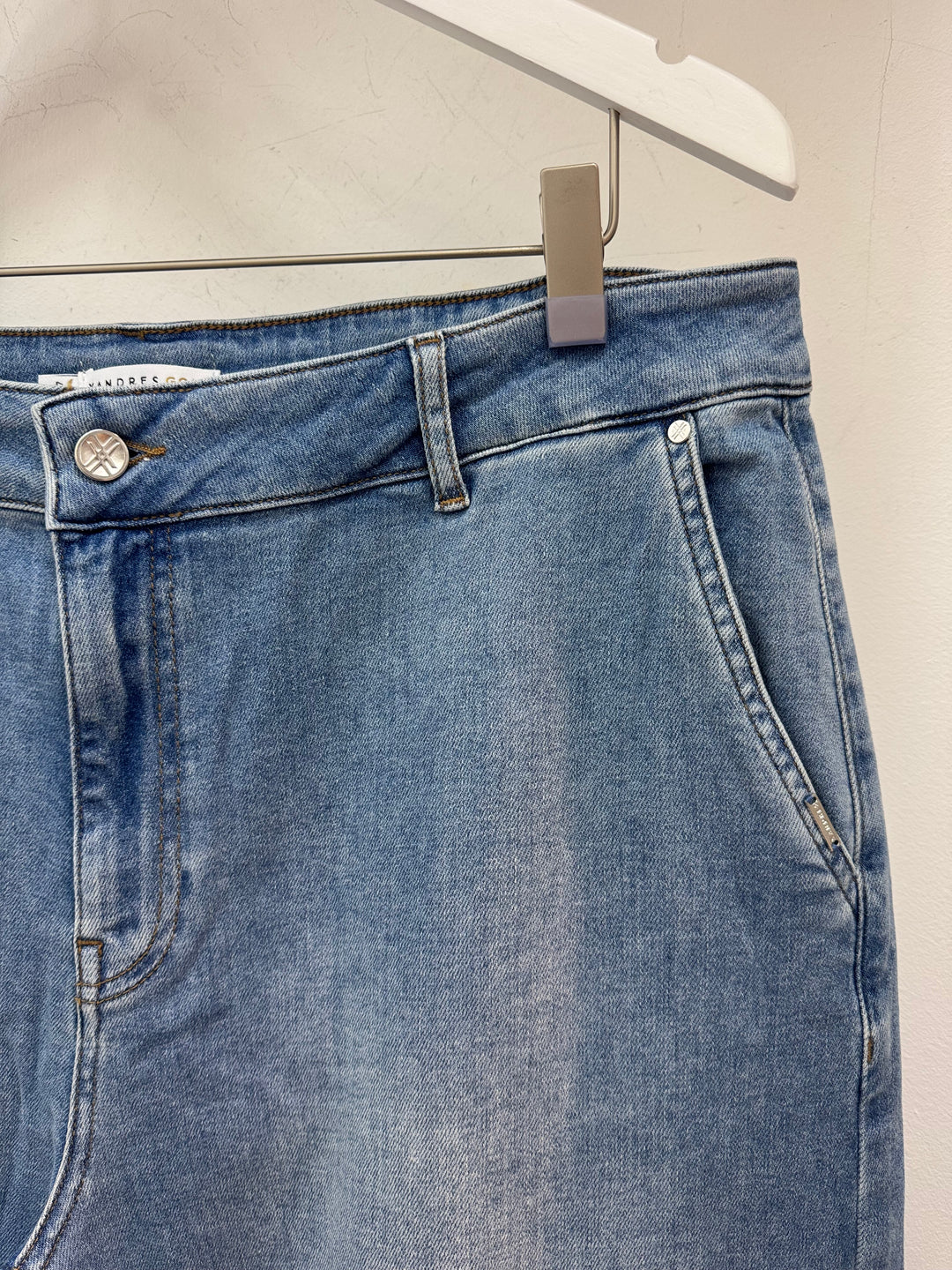 jeansbroek met rechte pijpen