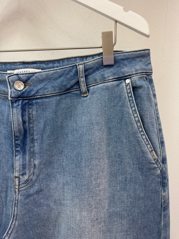 jeansbroek met rechte pijpen