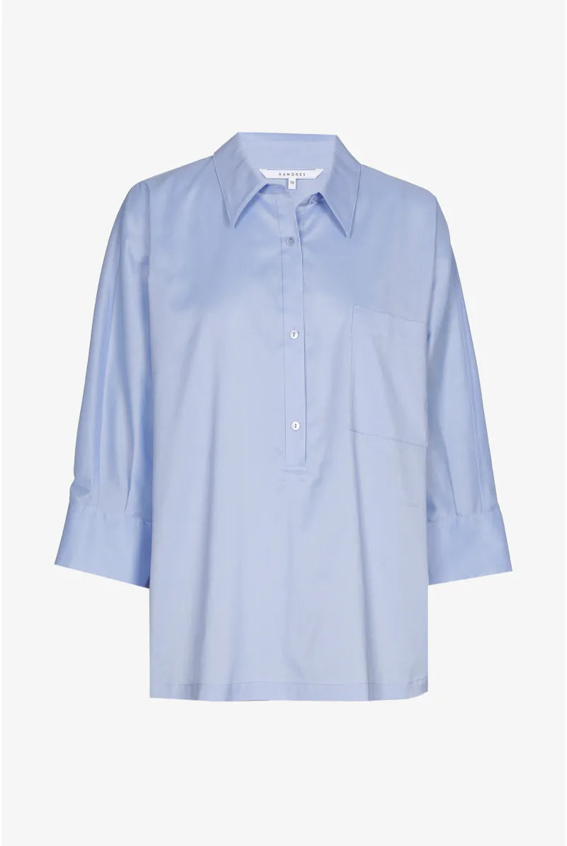 Geklede Blouse met Rugdetails