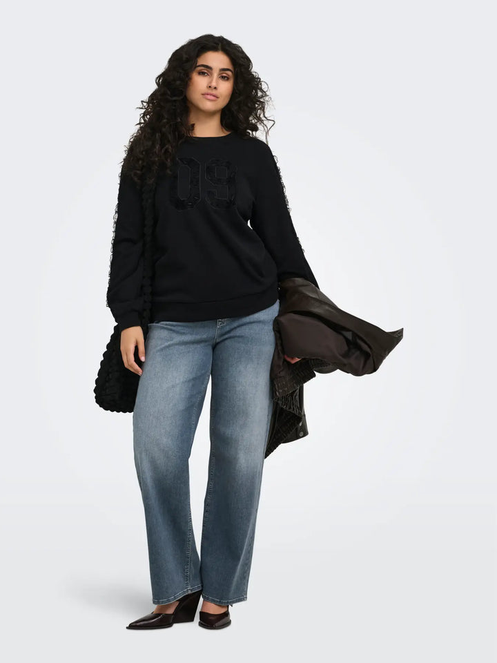 Sweater met Kanten Details
