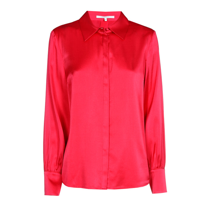 hot pink zijde blouse-xandres-