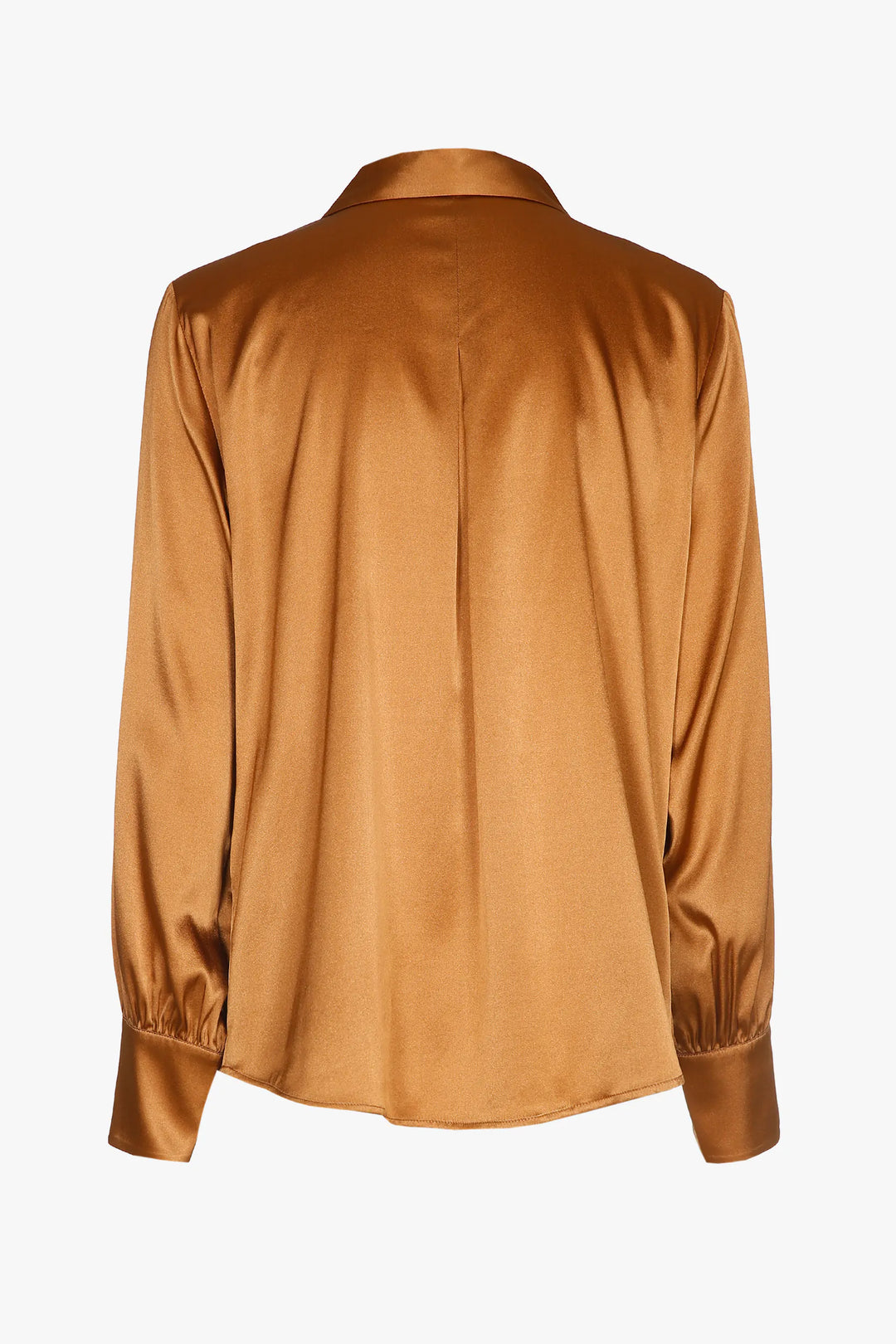 camel zijden blouse