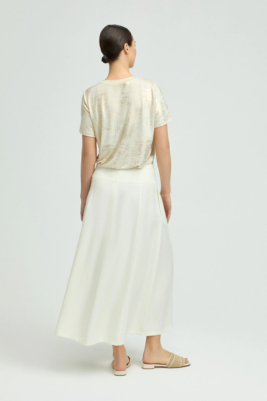 Ecru Maxi Rok