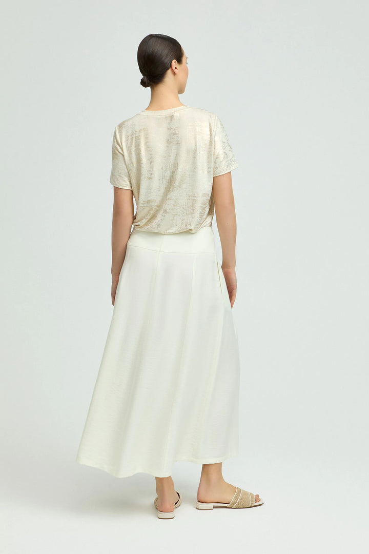 Ecru Maxi Rok