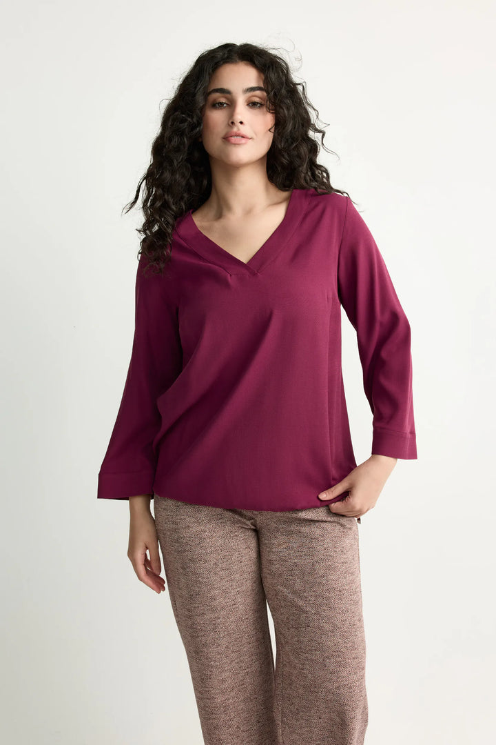 Blouse met Striklint