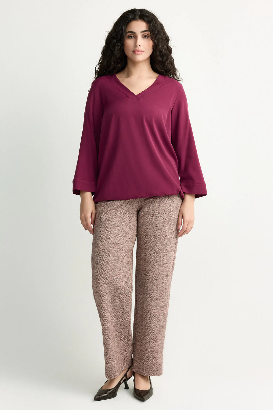 Blouse met Striklint
