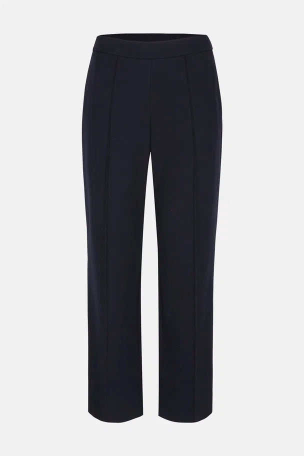 Blauwe Broek In Punto Milano Jersey