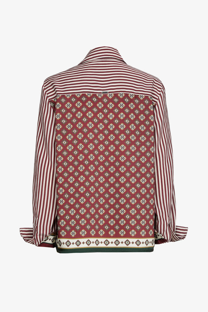 Gestreepte Printblouse