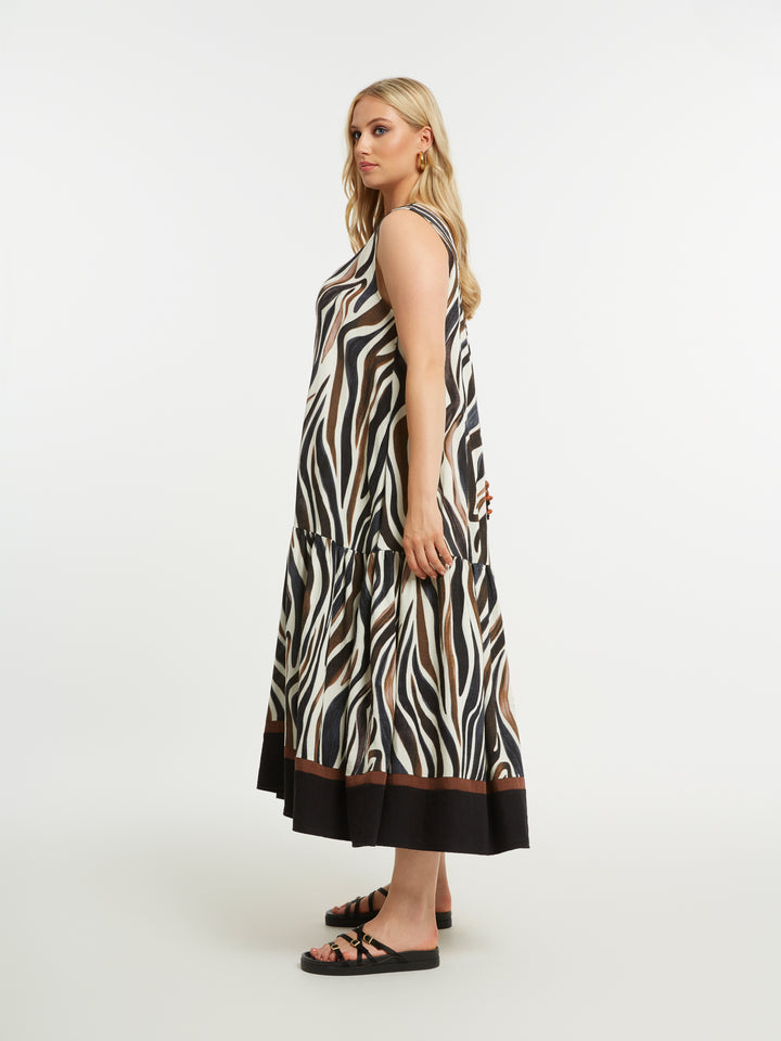 Lange Jurk Met Print