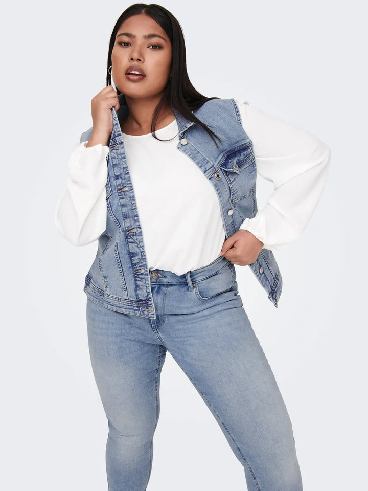 Lichtblauwe Denim Gilet