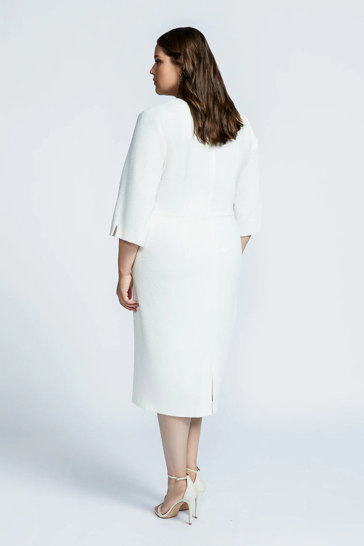 witte tijdloze jurk