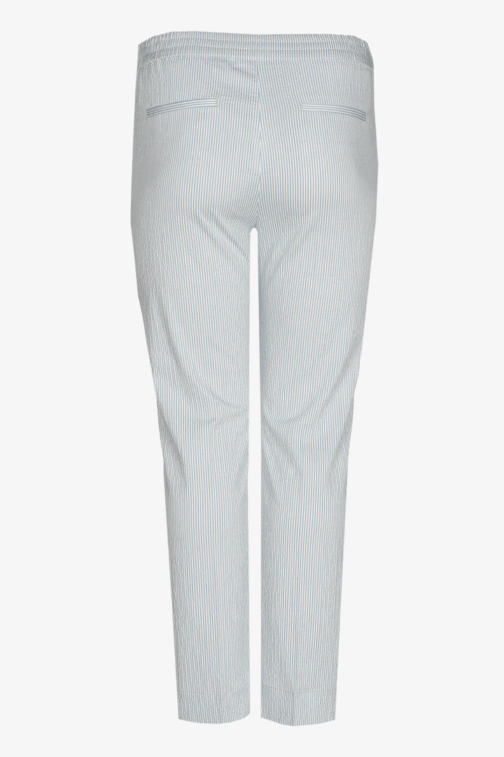 Gestreepte rechte broek blauw-wit