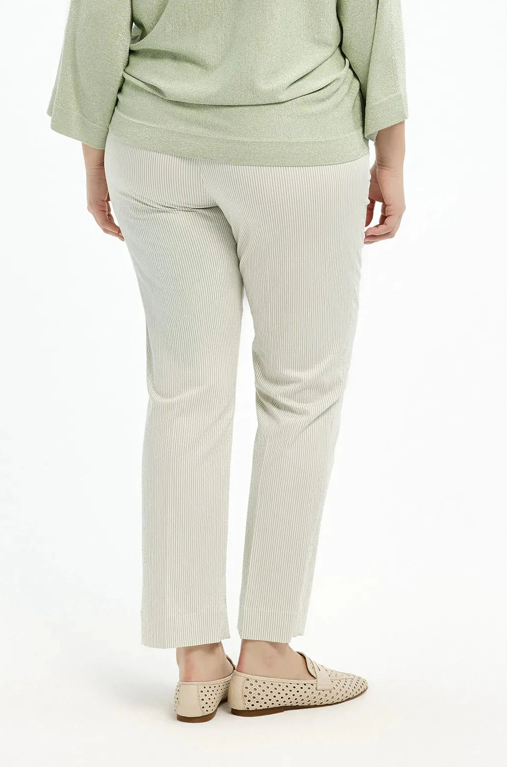 Gestreepte rechte broek