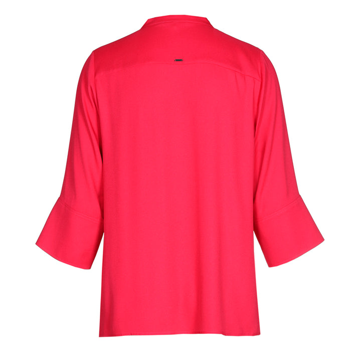 hot pink blouse met v-hals-xandres-