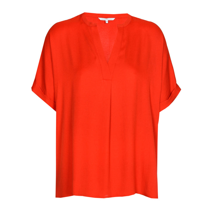 Scarlet Red Viscose Shirt