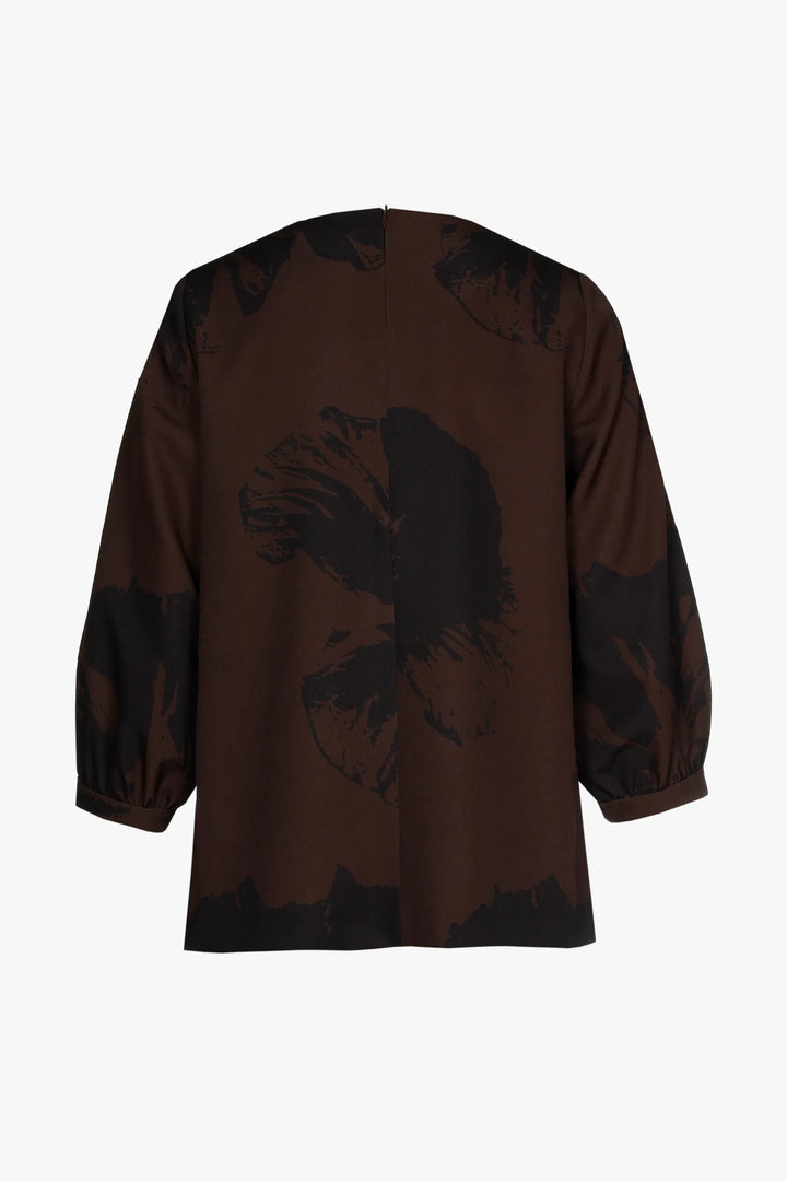 Bluse mit Pop-Art-Blumenmotiv