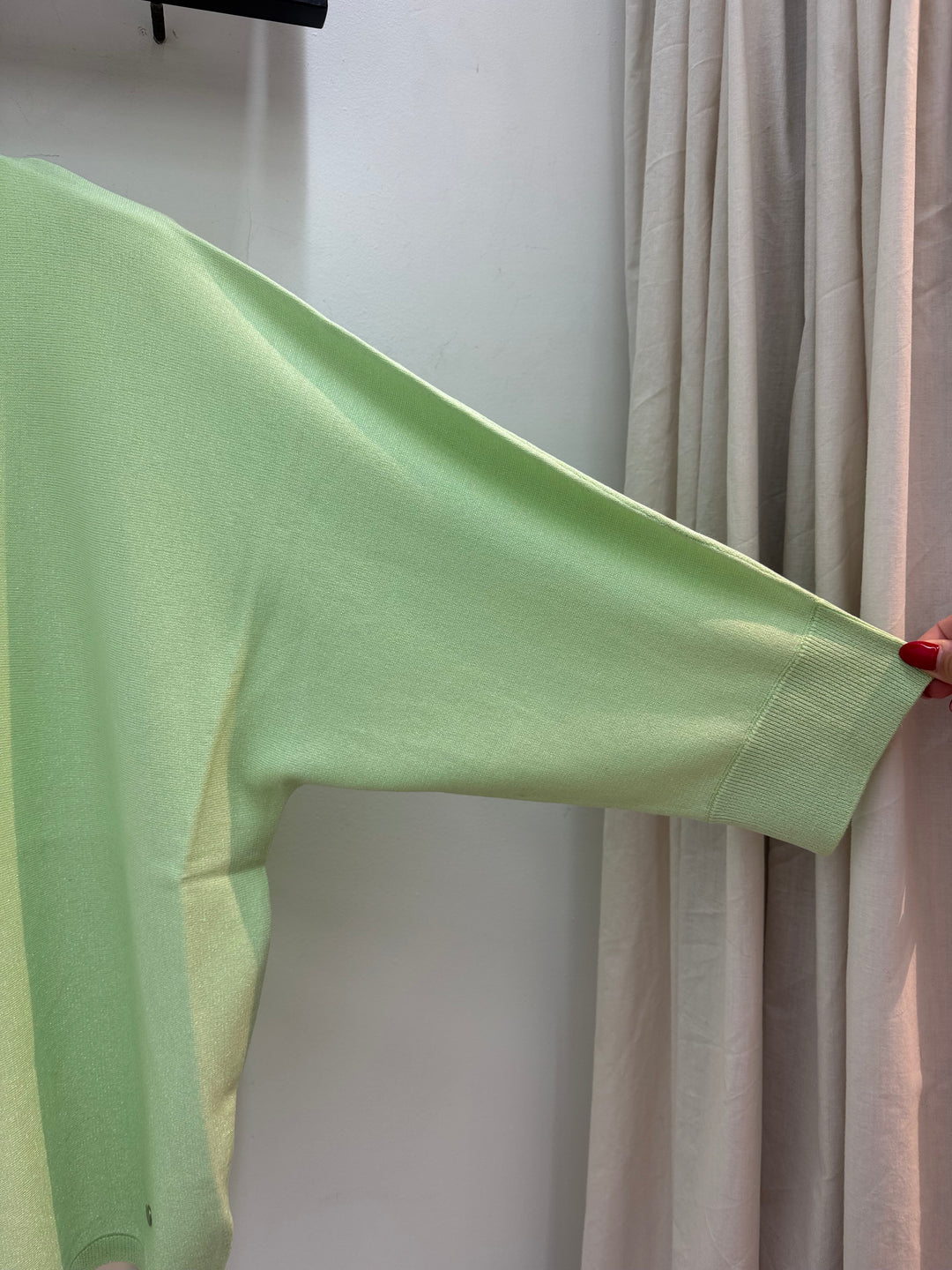 Fijngebreid Lurex Truitje Met Glansdraad