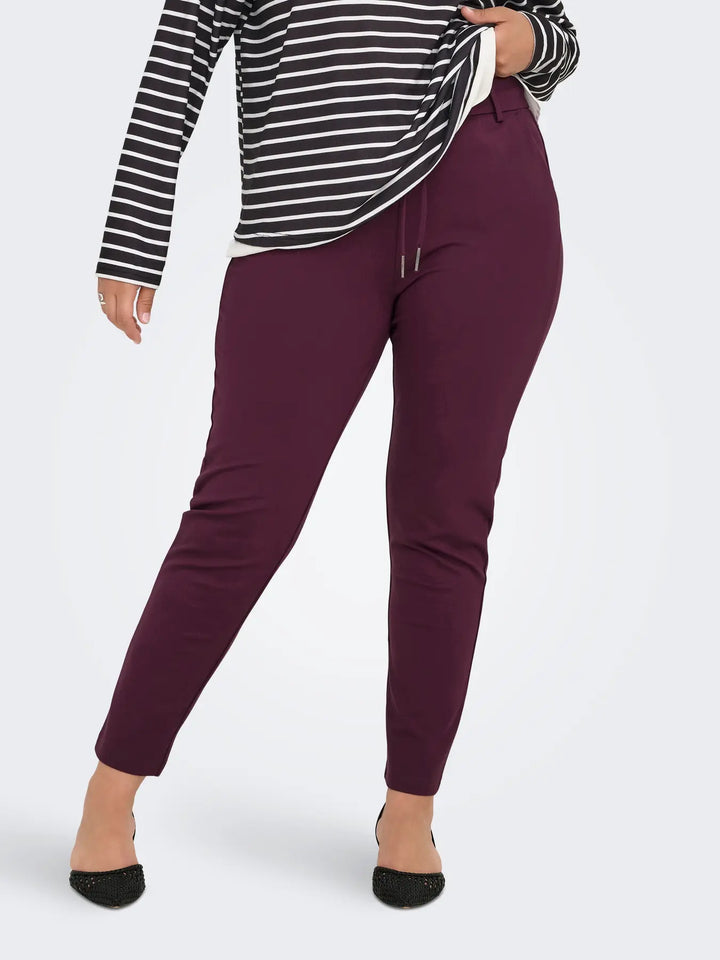 Bordeaux Broek Met Trekkoord