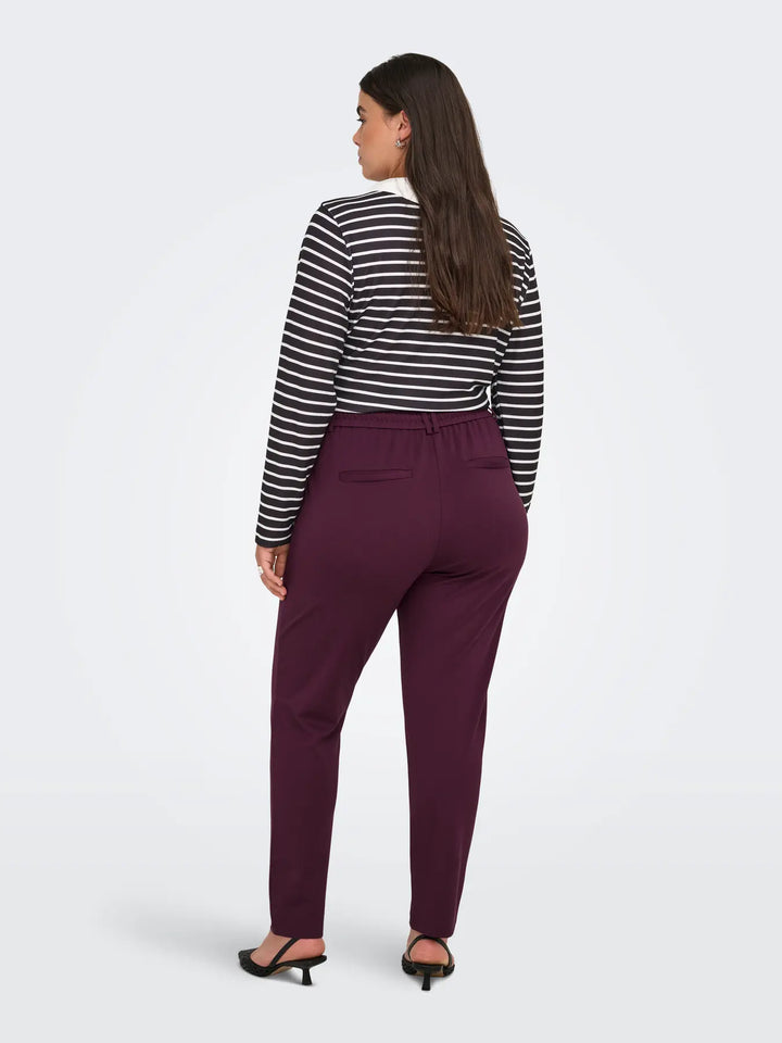 Bordeaux Broek Met Trekkoord