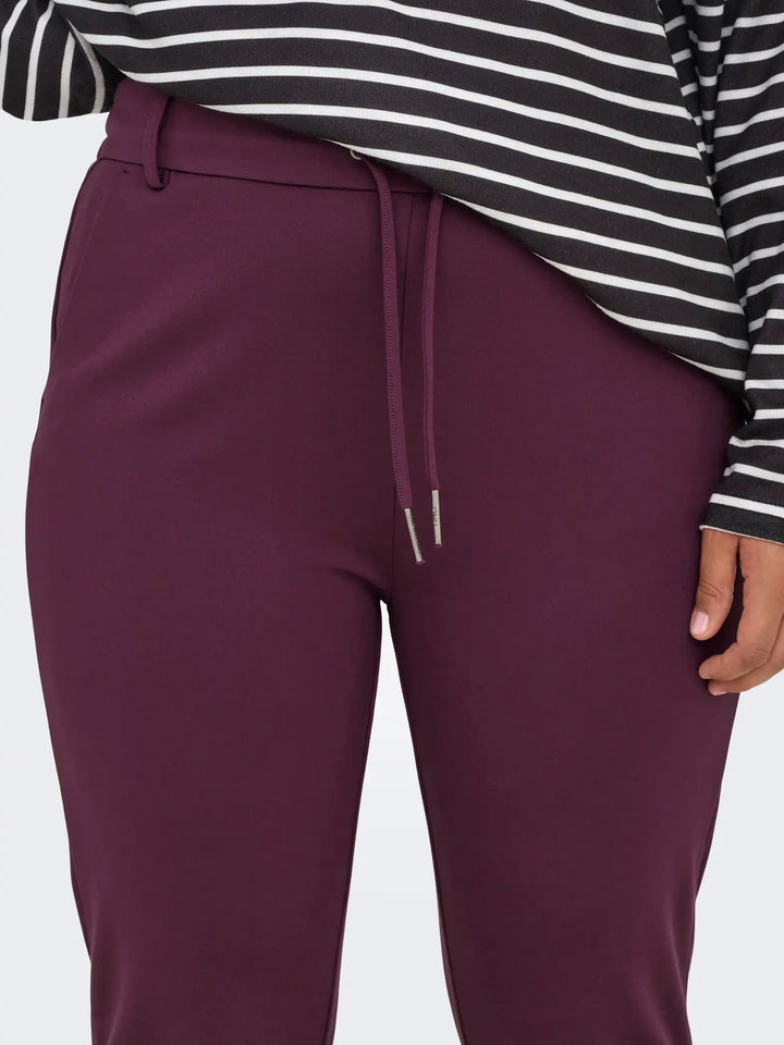 Bordeaux Broek Met Trekkoord