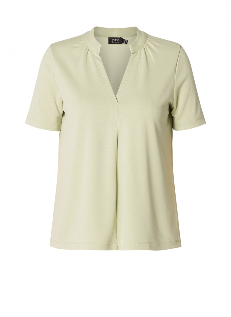 elegant olijfgroen shirt-yesta-