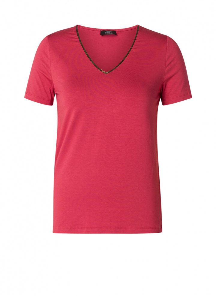 roze shirt korte mouw-yesta-