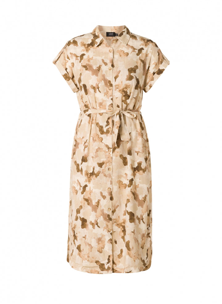 Zomerse Doorknoopjurk Met Camouflageprint