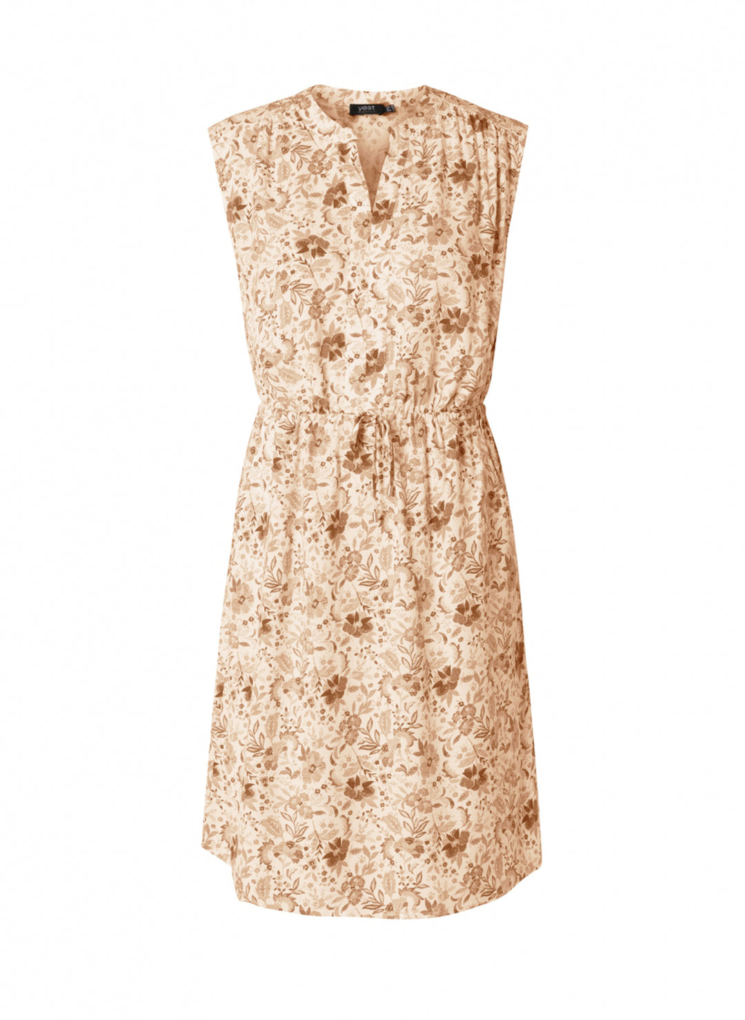 luchtige jurk met print - yesta - - grote maten - dameskleding - kledingwinkel - herent - leuven