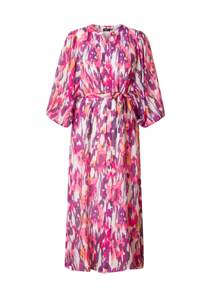 Vrolijke midi-jurk met print