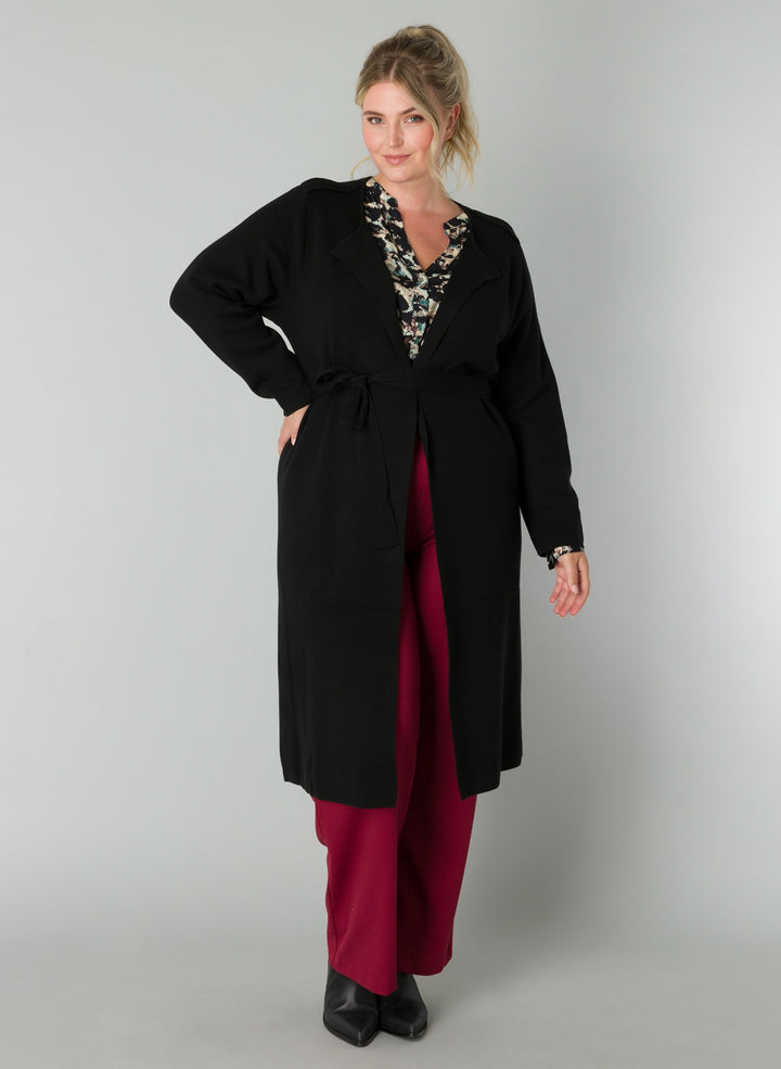 lange cardigan met luxe uitstraling en zachte feel