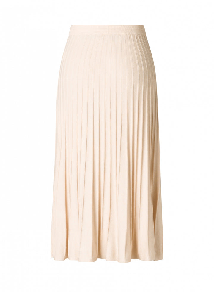 gebreide beige rok