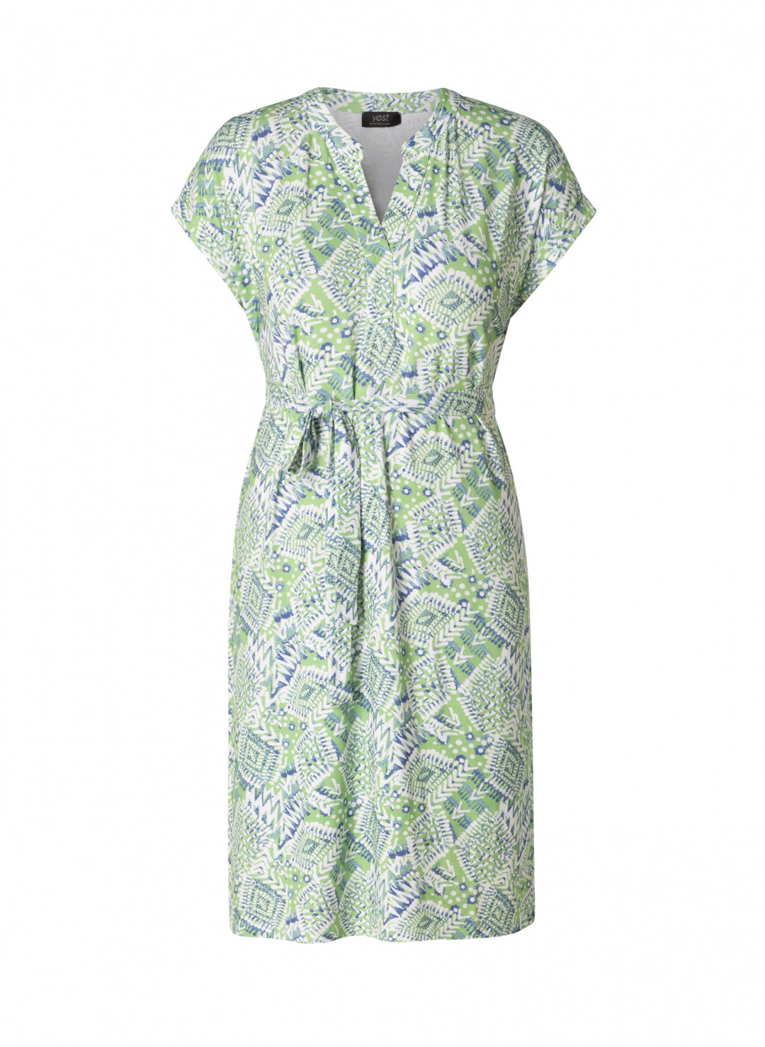 Groene Zomerjurk in Stretch Viscose