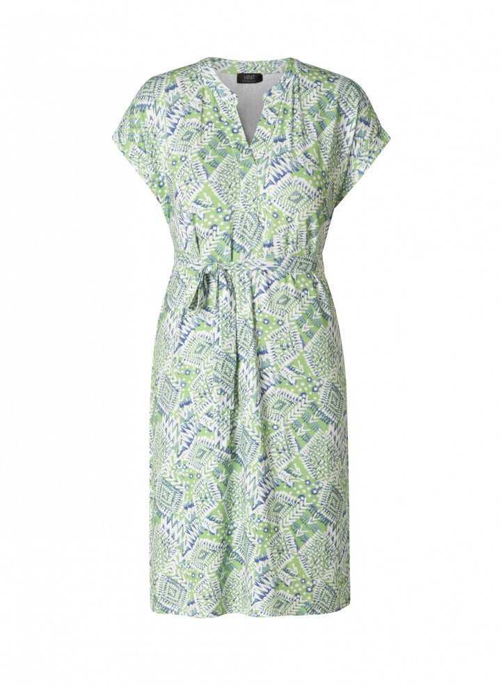 Groene Zomerjurk in Stretch Viscose