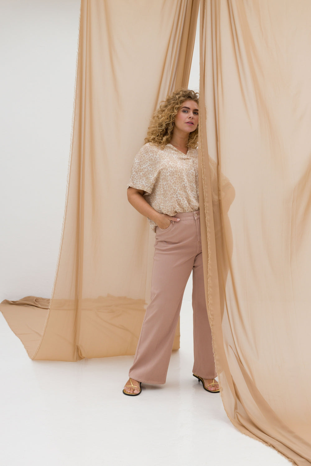 Luchtige Blouse Met Print | Grote Maten Mode bij Axent