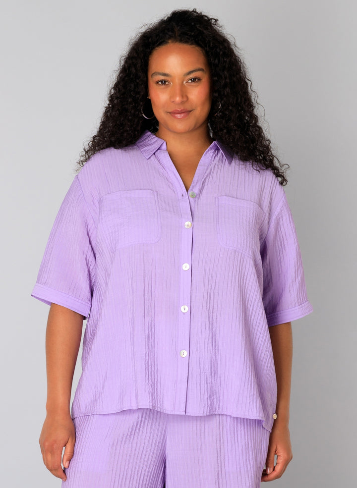 Stylische Bluse in Flieder