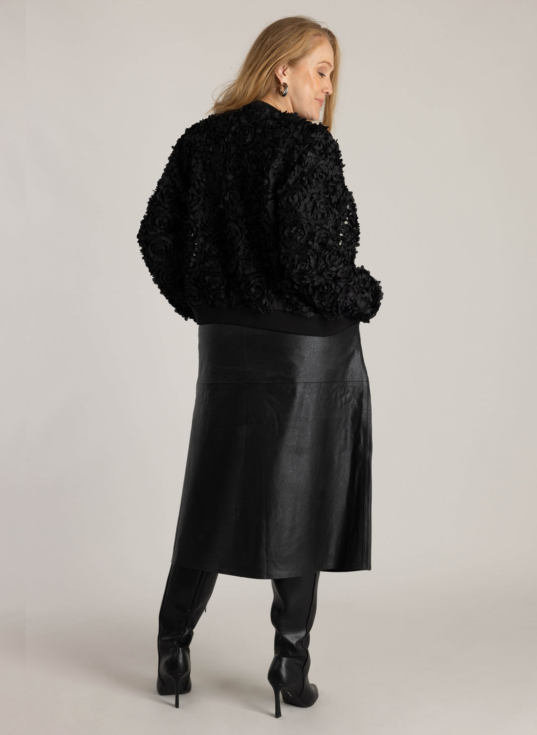 Zwarte Vest Met Bloemen