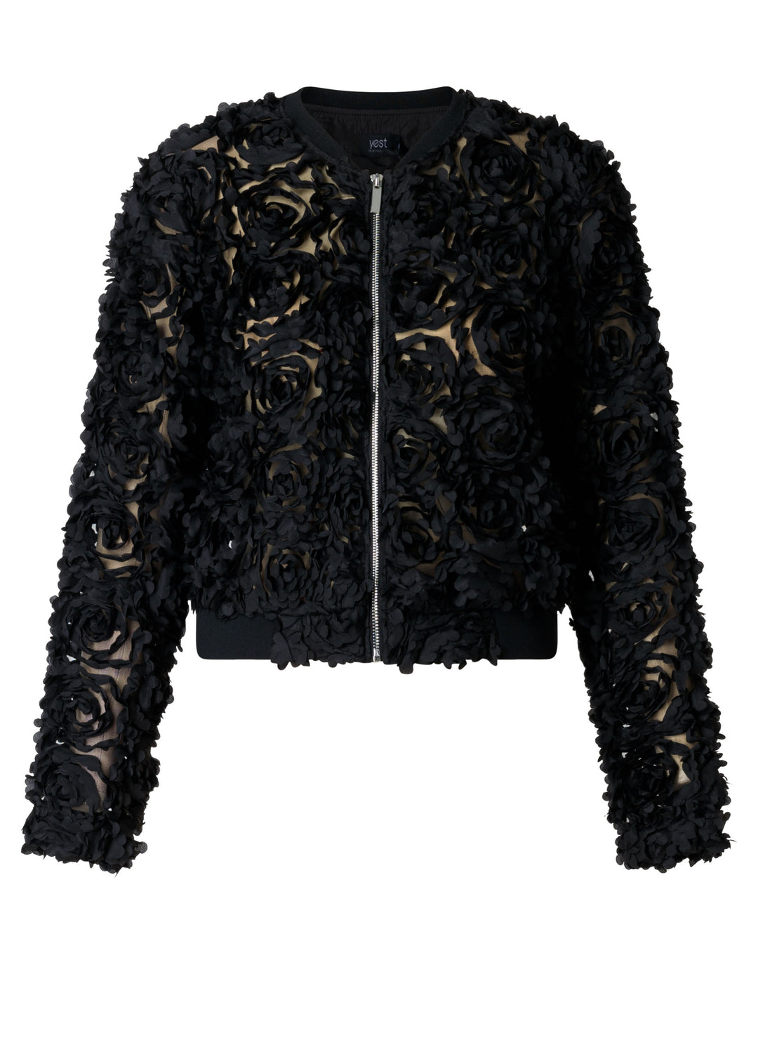 Zwarte Vest Met Bloemen