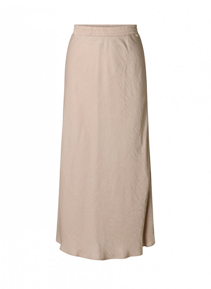 Champagnekleurige maxi rok