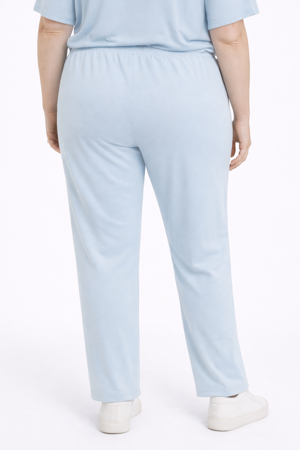 lichtblauwe jogger met persnaad
