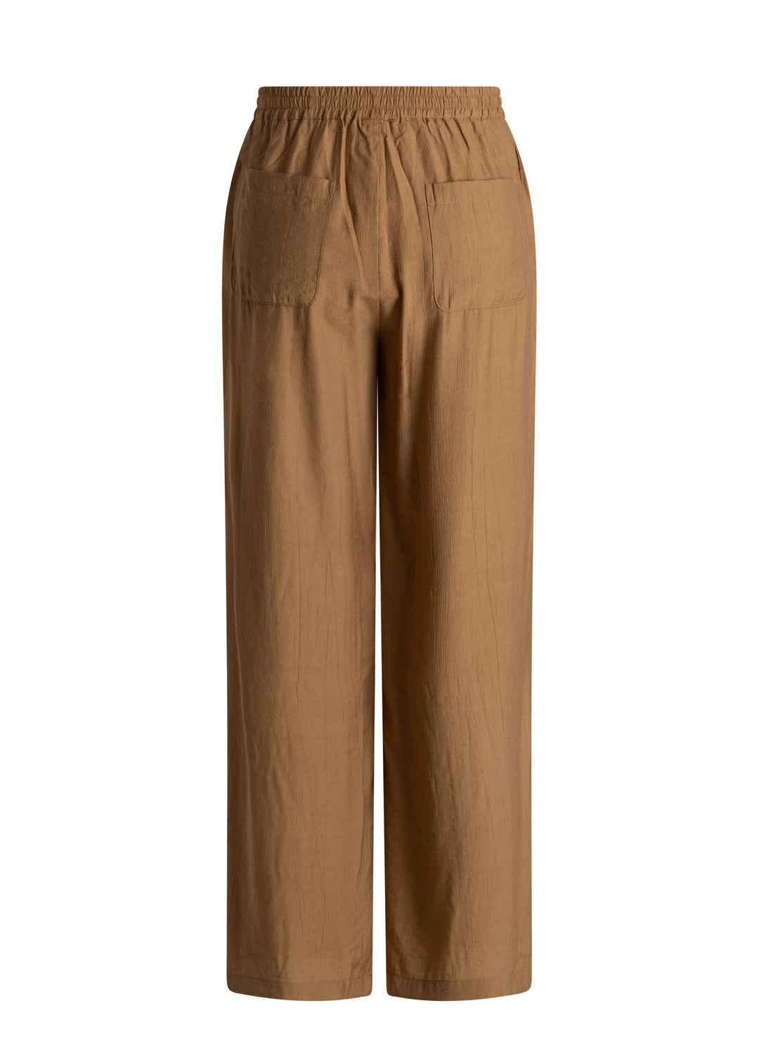 Luchtige Wijde Broek in Camel