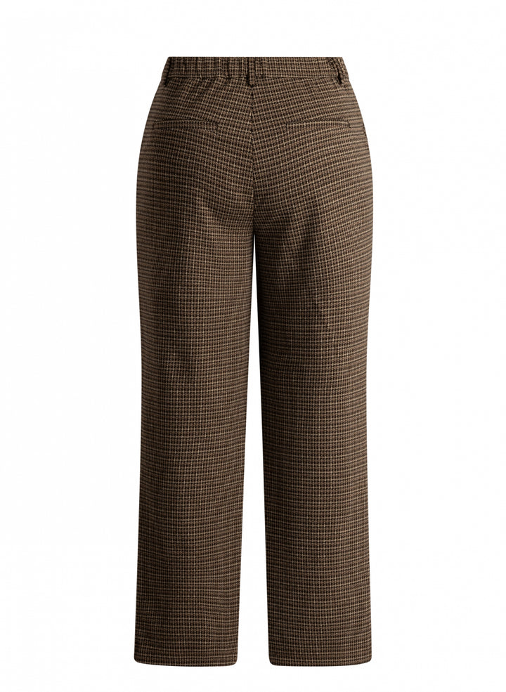 Geruite Wijde Pantalon