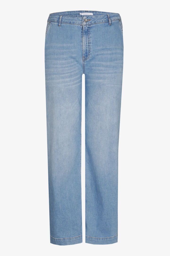 jeansbroek met rechte pijpen