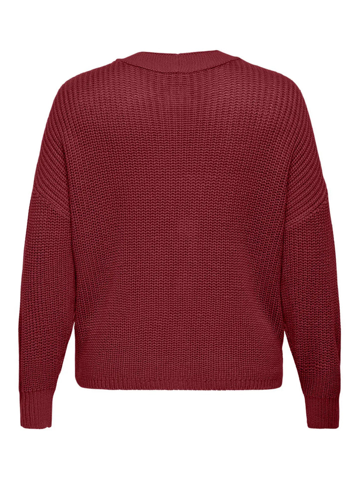 Bordeaux Gebreid Damesvest