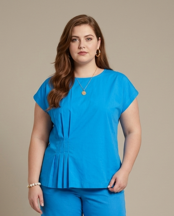 Blouse Met Plissé
