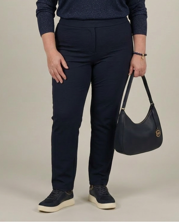 Broek in structuur stof