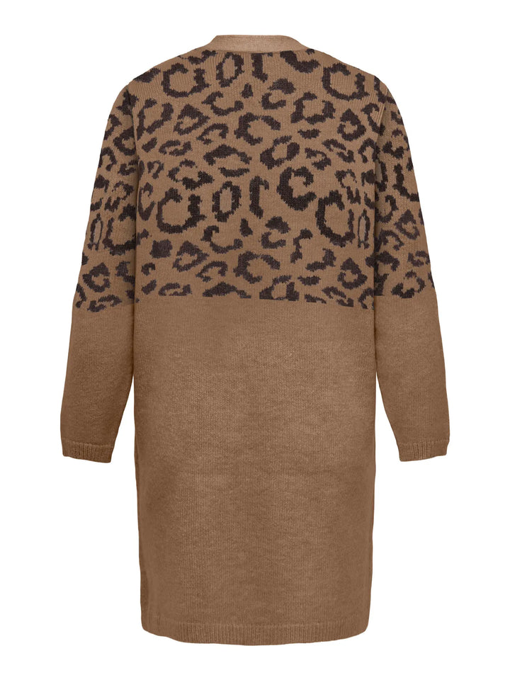 Lange Cardigan Met Luipaardprint