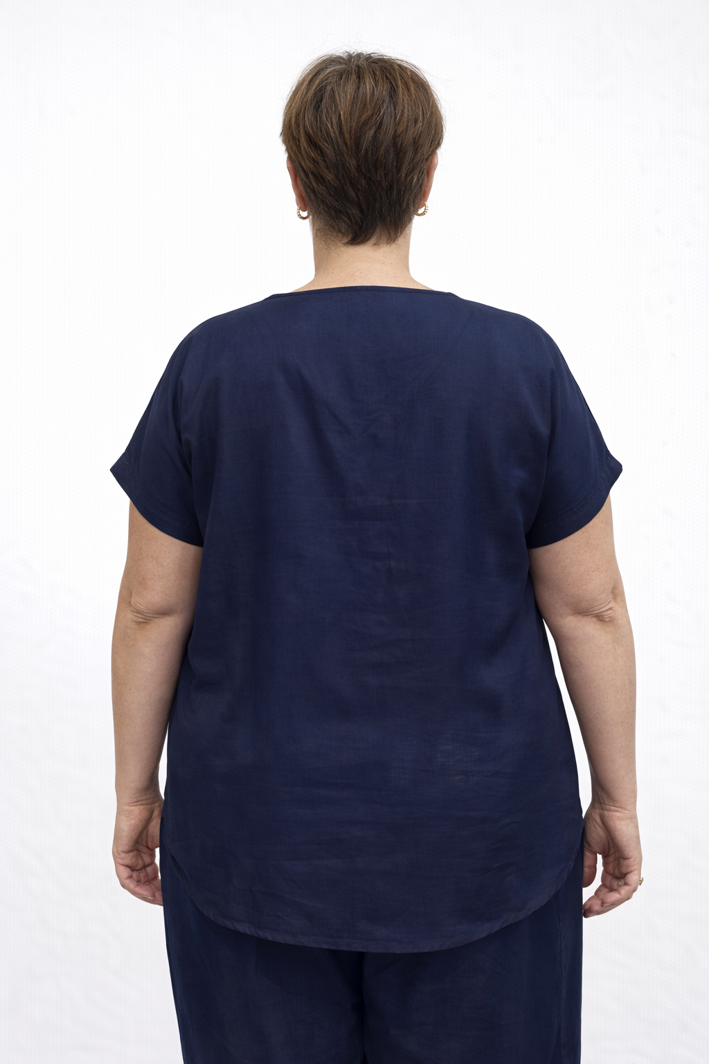 V-Hals Blouse Met Korte Mouw